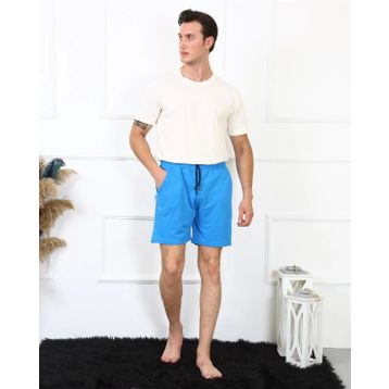 Moda Çizgi 27487 Saks Mavi Lakost Erkek Şort