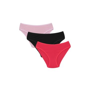 Moda Çizgi 40244 3'lü Renkli Kadın Külot