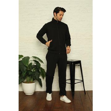 Moda Çizgi 7004 Siyah Erkek Eşofman Takımı