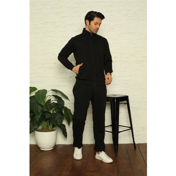 Moda Çizgi 7004 Siyah Erkek Eşofman Takımı