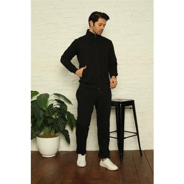 Moda Çizgi 7004 Siyah Erkek Eşofman Takımı