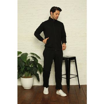 Moda Çizgi 7004 Siyah Erkek Eşofman Takımı