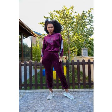 Moda Çizgi 9078 Kadın Kadife Eşofman Takım