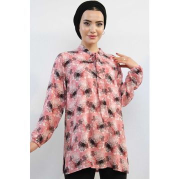 Moda Çizgi MC5172 Kravatlı Bluz