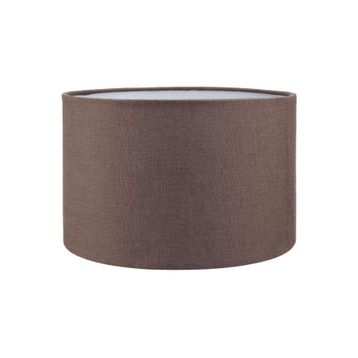 MODA35 Kahverengi 30 cm Silindir Kumaş Lambader Başlığı