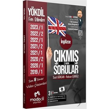 Modadil Yayınları - 2023 YÖKDİL FEN Çıkmış Sorular Tamamı Video Çözümlü
