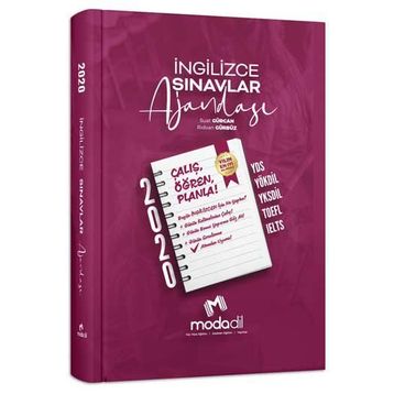 Modadil Yayınları İngilizce Sınavlar Ajandası