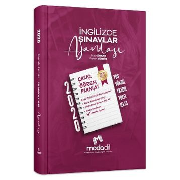 Modadil Yayınları İngilizce Sınavlar Ajandası