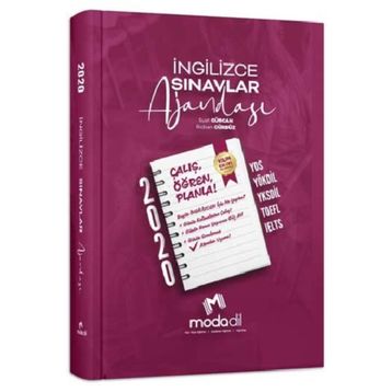 Modadil Yayınları İngilizce Sınavlar Ajandası