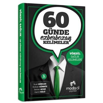 Modadil Yayınları YÖKDİL Sağlık 60 Günde Ezber Bozan Kelimeler