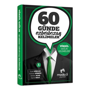Modadil Yayınları YÖKDİL Sağlık 60 Günde Ezber Bozan Kelimeler