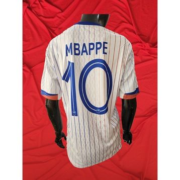 Modajur Mbappe 10 Çizgili Beyaz Avrupa Kupası Özel Tasarım Yetişkin Üst Tişört Forma