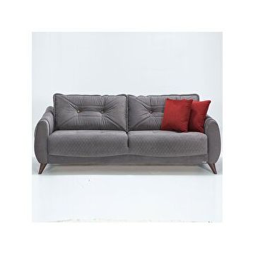 Modalife Olivya Yataklı Üçlü Antrasit Kanepe