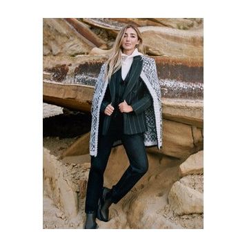Modalinepark Çizgili Blazer Kadın Ceket