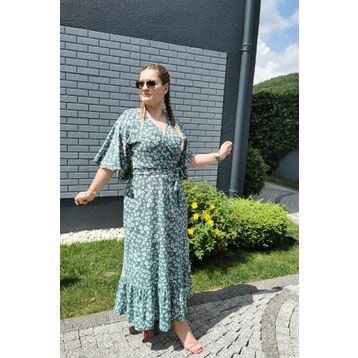 Modalinepark Kruvaze Yaka Kadın Elbise