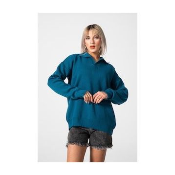 Modalinepark Polo Yaka Kadın Kazak