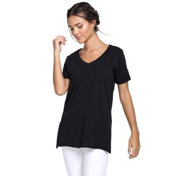 Modalinepark V Yaka Basic Kadın T-shirt