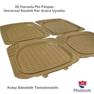 Modatools Tofaş Serçe 3D Havuzlu Universal 4 Mevsim Oto Paspas