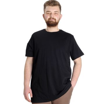 Mode XL 20031 Siyah Bisiklet Yaka Basic Erkek T-Shirt