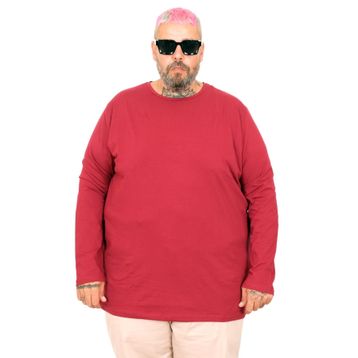 Mode XL 20102 Bordo Likralı Bisiklet Yaka Erkek T-Shirt