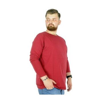 Mode XL 20102 Bordo Likralı Bisiklet Yaka Erkek T-Shirt
