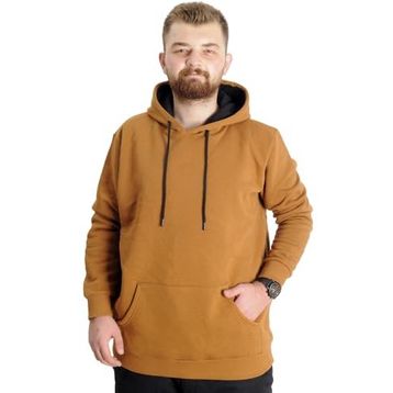 Mode XL 20562 Camel Kapüşonlu Erkek Sweatshirt