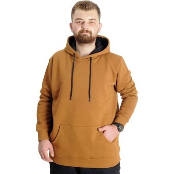 Mode XL 20562 Camel Kapüşonlu Erkek Sweatshirt