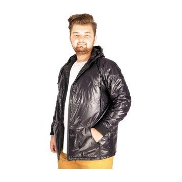 Mode XL 21071 Siyah Kapüşonlu Erkek Mont
