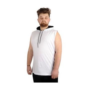 Mode XL 21125 Beyaz Basic Kapüşonlu Erkek T-Shirt