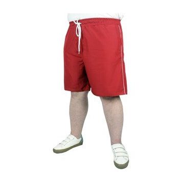 Mode XL 21451 White Line Bordo Büyük Beden Erkek Deniz Şortu