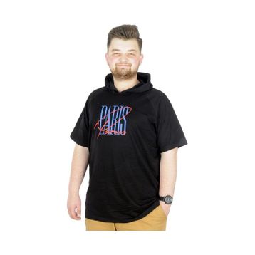 Mode XL 22174 Paris Siyah Erkek T-shirt