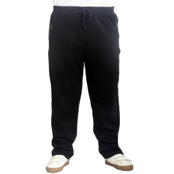 Mode XL 22507 Siyah 3 İplik Fermuarlı Düz Paça Erkek Eşofman Altı