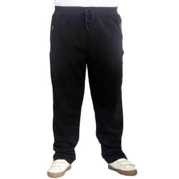 Mode XL 22507 Siyah 3 İplik Fermuarlı Düz Paça Erkek Eşofman Altı