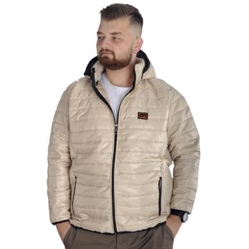 Mode XL 22602 Bej Kapitone Erkek Mont