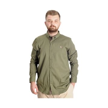 Mode XL 23303 Haki Uzun Kol Tom Oxford Erkek Gömlek