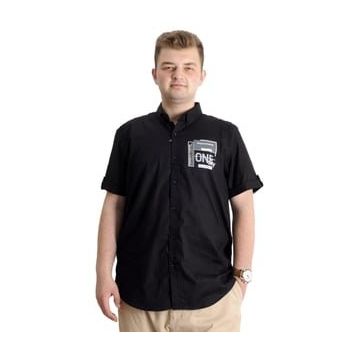 Mode XL 23307 One City Siyah Gabardin Erkek Gömlek