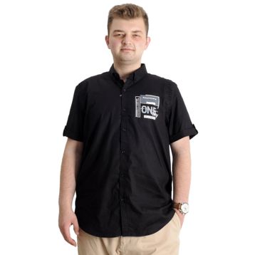 Mode XL 23307 One City Siyah Gabardin Erkek Gömlek