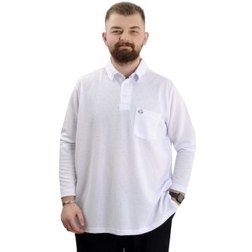 Mode XL 23449 Waffle Beyaz Erkek Sweatshirt