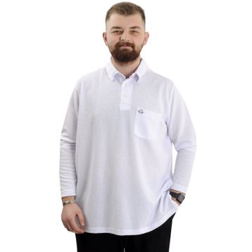 Mode XL 23449 Waffle Beyaz Erkek Sweatshirt