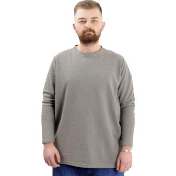 Mode XL 23460 Waffle Haki Erkek Sweatshirt
