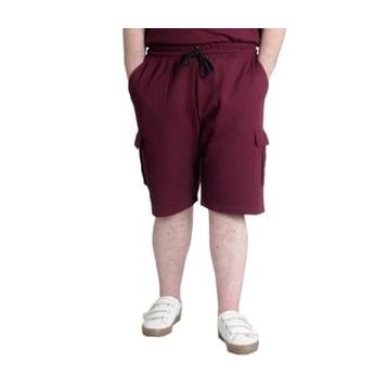 Mode XL 23500 Waffle Bordo Kargo Cep Erkek Şort