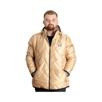 Mode XL 23657 Bej Kapüşonlu Erkek Mont