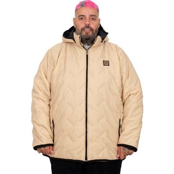 Mode XL 25708 Kapüşonlu Kapitone Vizon Erkek Mont