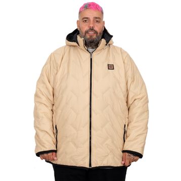 Mode XL 25708 Kapüşonlu Kapitone Vizon Erkek Mont
