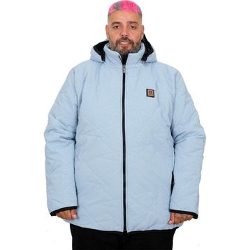 Mode XL 25708 Mavi Kapüşonlu Kapitone Erkek Mont