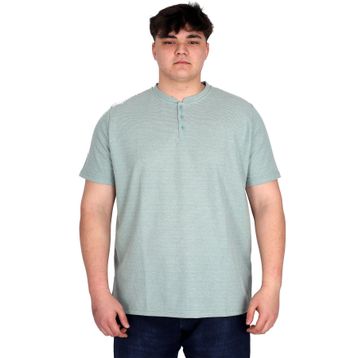 Mode XL U20036 Çağla Yeşili Hakim Yaka Erkek T-shirt
