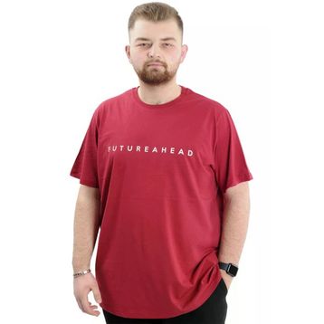 Mode XL U24029 Futurehead Bordo Erkek T-shirt