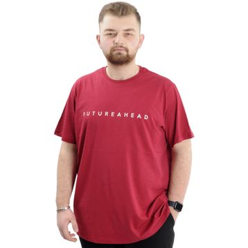 Mode XL U24029 Futurehead Bordo Erkek T-shirt