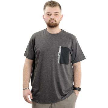 Mode XL U24043 Thinkers Antramelanj Bisiklet Yaka Erkek T-shirt