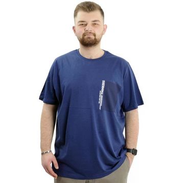 Mode XL U24043 Thinkers İndigo Erkek T-shirt